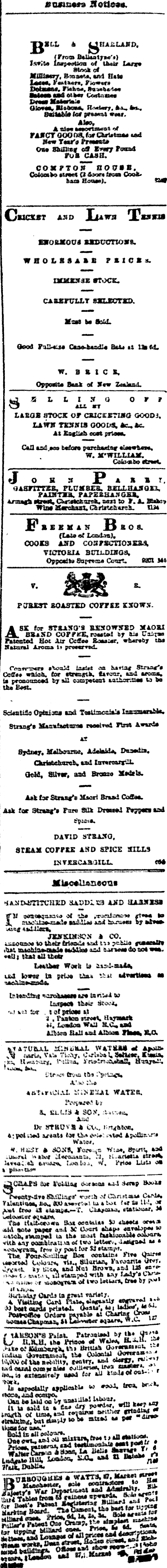 Papers Past Newspapers Lyttelton Times 11 January 1883