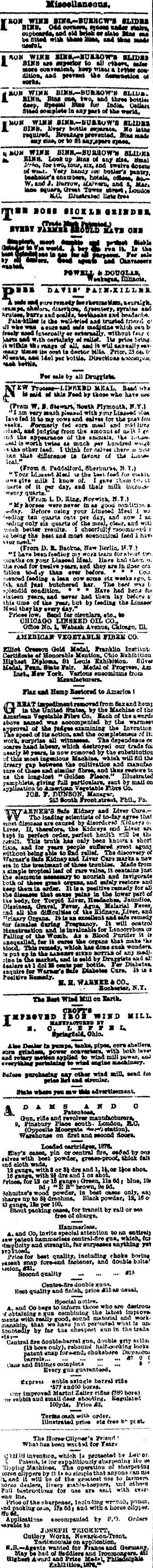 Papers Past Newspapers Lyttelton Times 14 March 18 Page 2 Advertisements Column 4