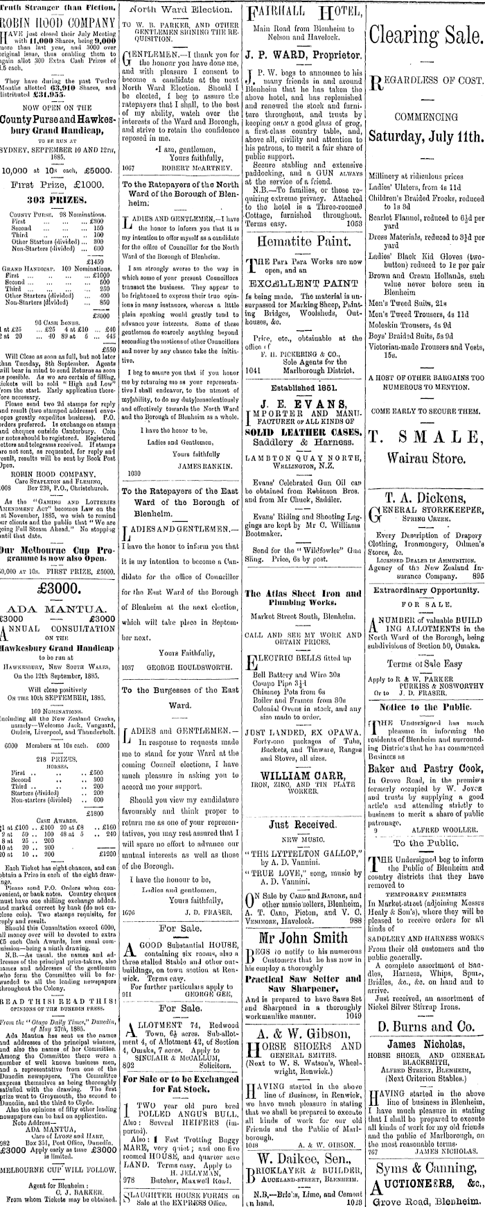 Papers Past Newspapers Marlborough Express 15 August 15 Page 3 Advertisements Column 3