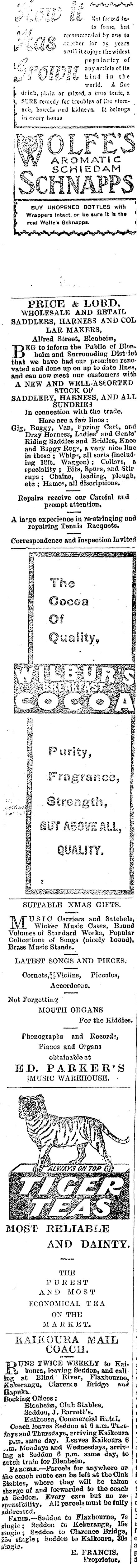 Papers Past Newspapers Marlborough Express 29 January 1906 Page 4 Advertisements Column 1