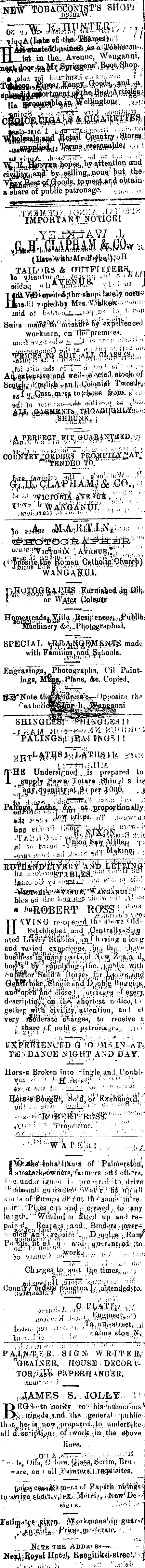 Papers Past Newspapers Manawatu Standard 28 November 18 Page 4 Advertisements Column 1