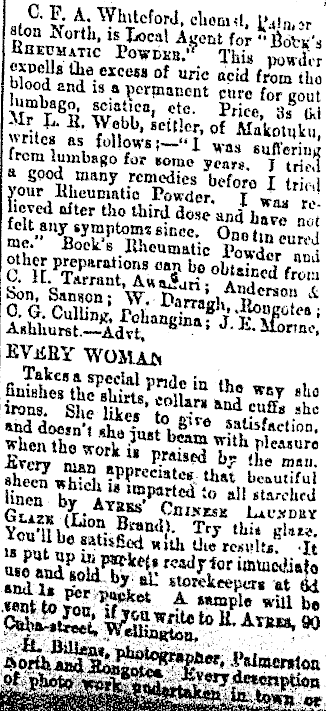Papers Past | Newspapers | Manawatu Standard | 8 November 1902 | Page 2 ...