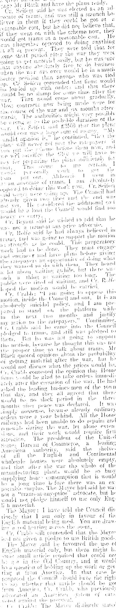 Papers Past Newspapers Manawatu Standard 8 February 1917 Tramway Scheme To Proceed