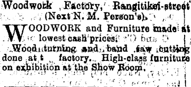 Papers Past Newspapers Manawatu Times 15 November 1905 Page 1 Advertisements Column 2