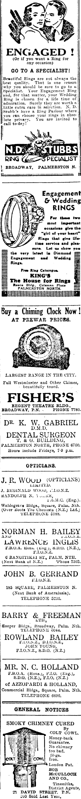 Papers Past Newspapers Manawatu Times 6 June 1940 Page 6 Advertisements Column 2