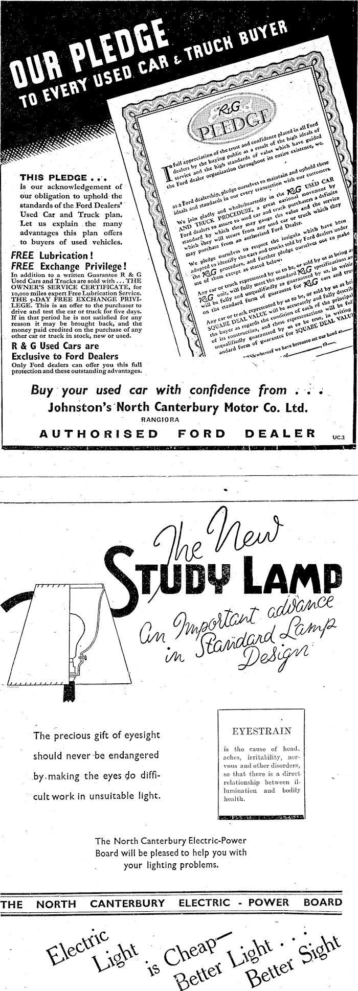 Papers Past Newspapers North Canterbury Gazette 30 June 1938 Page 7 Advertisements Column 2