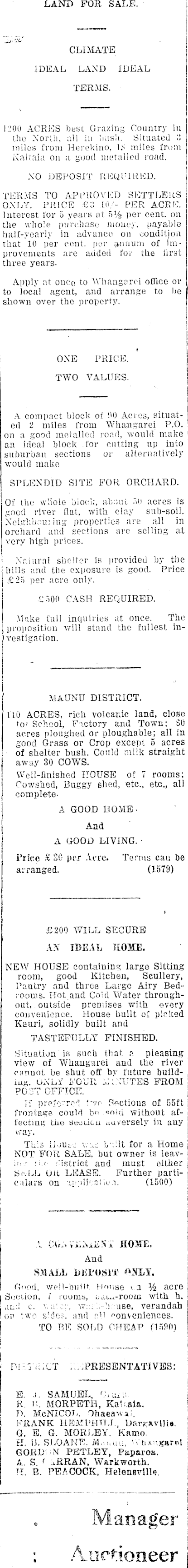 Papers Past Newspapers Northern Advocate 12 May 1915 Page 8 Advertisements Column 2