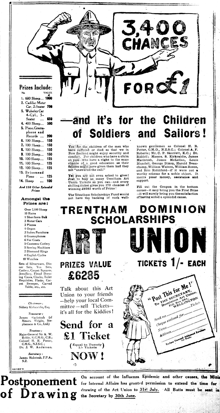 Papers Past Newspapers Northern Advocate 17 March 1919 Page 1 Advertisements Column 4