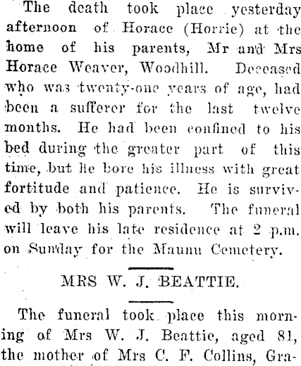 Papers Past Newspapers Northern Advocate July 1929 Obituary