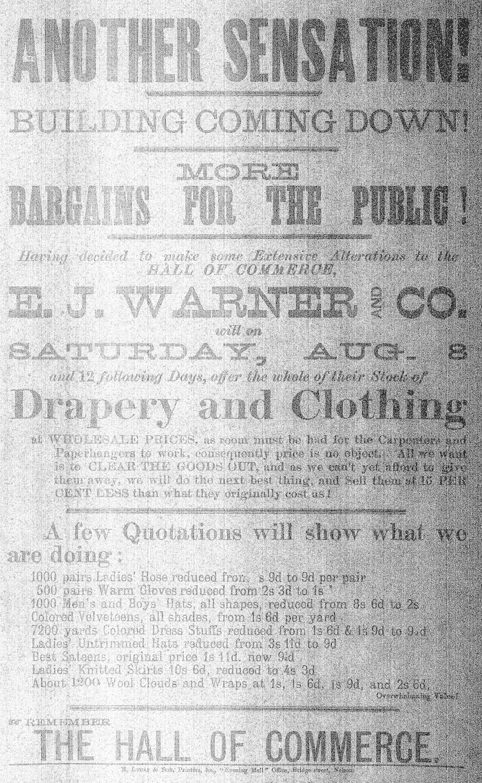 Papers Past Newspapers Nelson Evening Mail 7 August 15 Page 5 Advertisements Column 1