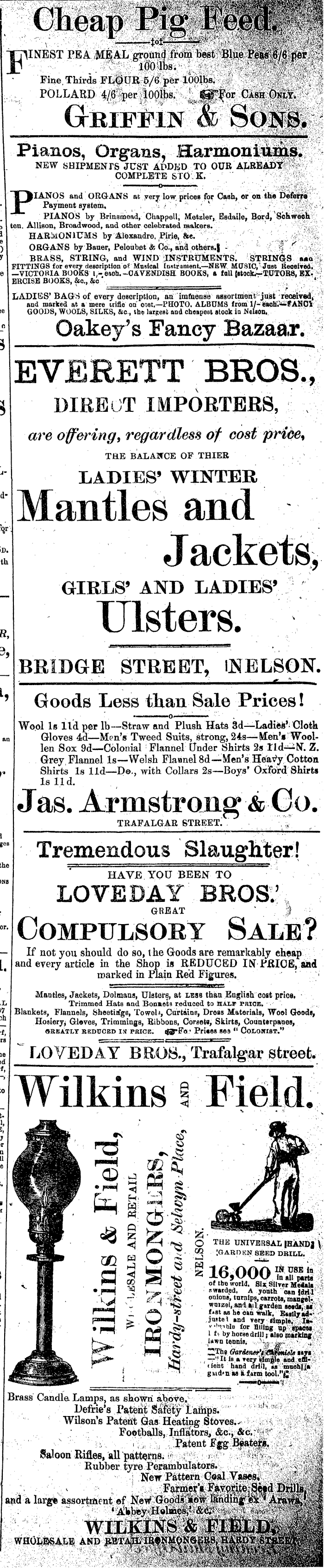 Papers Past Newspapers Nelson Evening Mail 26 June 18 Page 2 Advertisements Column 3