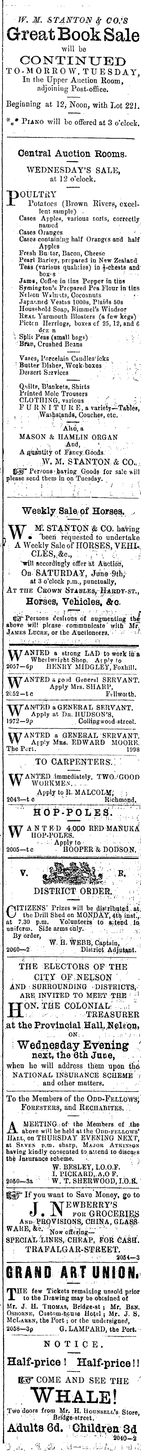 Papers Past Newspapers Nelson Evening Mail 4 June 18 Page 3 Advertisements Column 3