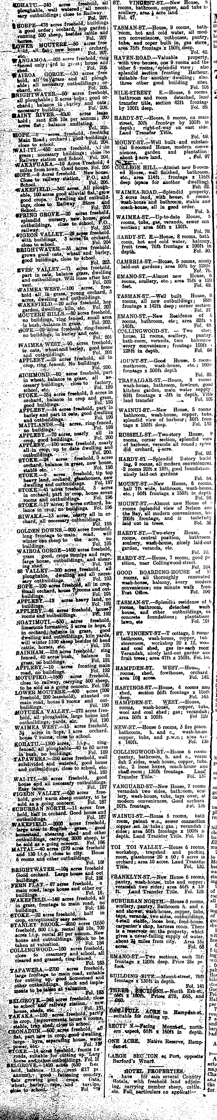 Papers Past Newspapers Nelson Evening Mail 22 February 1908 Page 4 Advertisements Column 1