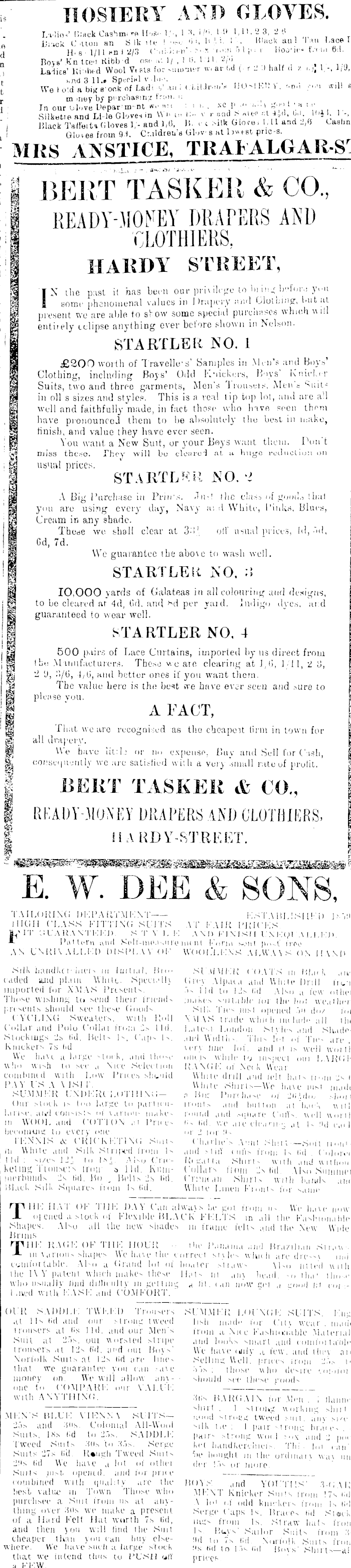 Papers Past Newspapers Nelson Evening Mail 2 December 1902 Page 3 Advertisements Column 2