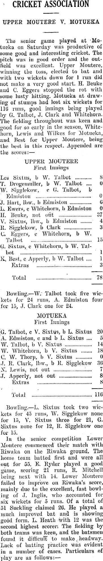 Papers Past Newspapers Nelson Evening Mail October 1931 Motueka