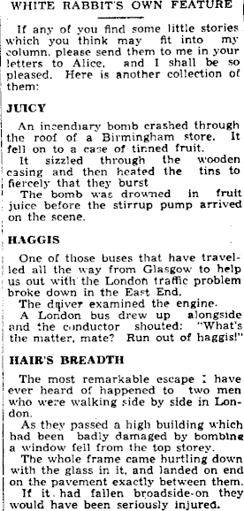 Papers Past | Newspapers | Nelson Evening Mail | 15 March 1941 | “CHINS-UP”  TALES