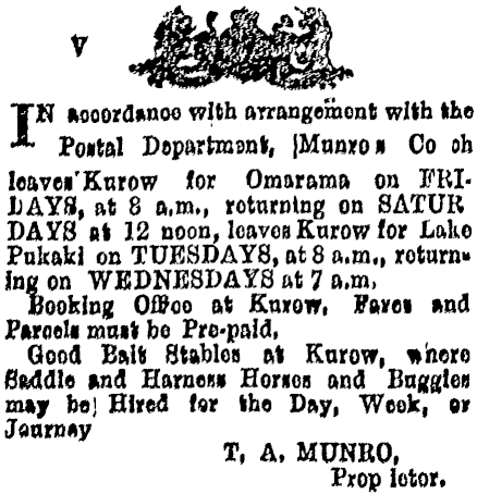 papers past newspapers north otago times 21 january 1898 page 1 advertisements column 1 papers past national library of new zealand