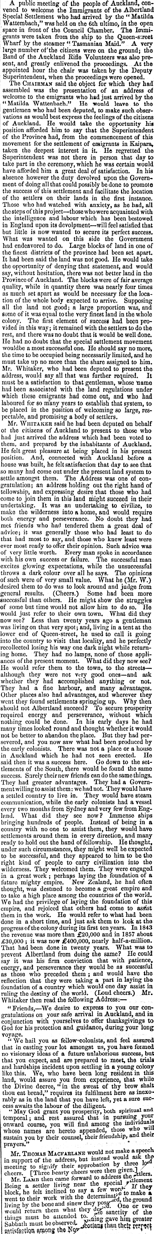 Papers Past Newspapers New Zealander 4 October 1862 DISTRESS IN GREAT BRITAIN-PUBLIC MEETING. Foto