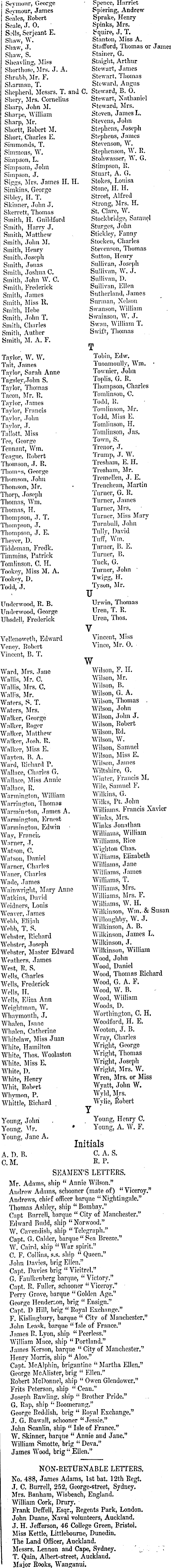 Papers Past Newspapers New Zealander 9 January 1864 Page 7 Advertisements Column 4