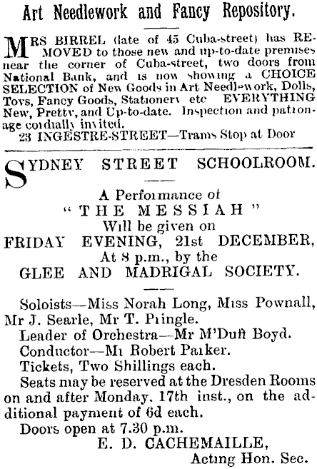 Papers Past, Newspapers, Free Lance, 1 December 1900