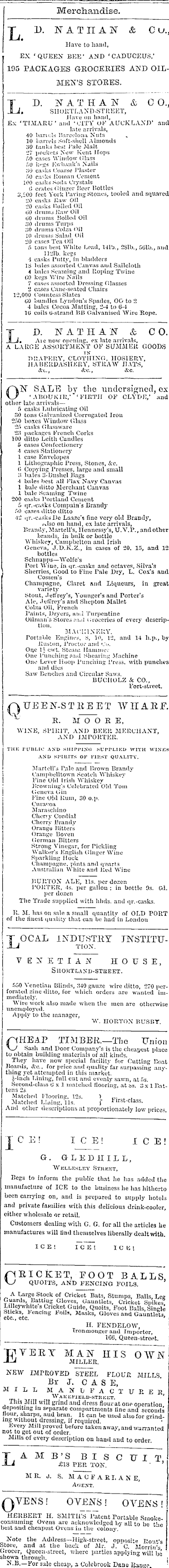 Papers Past Newspapers New Zealand Herald March 1871 Page 4 Advertisements Column 2