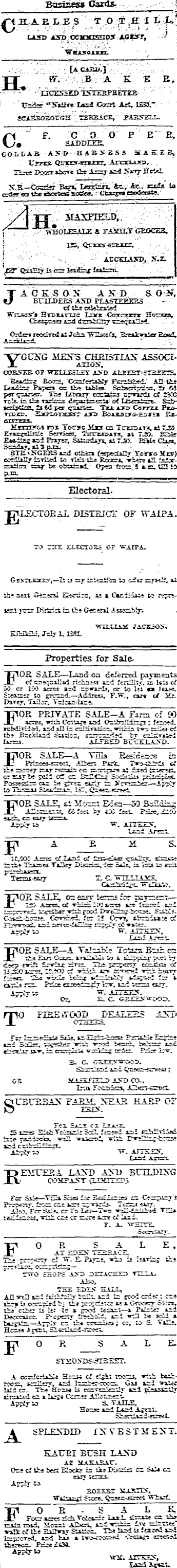 Papers Past Newspapers New Zealand Herald 2 September 11 Page 8 Advertisements Column 6