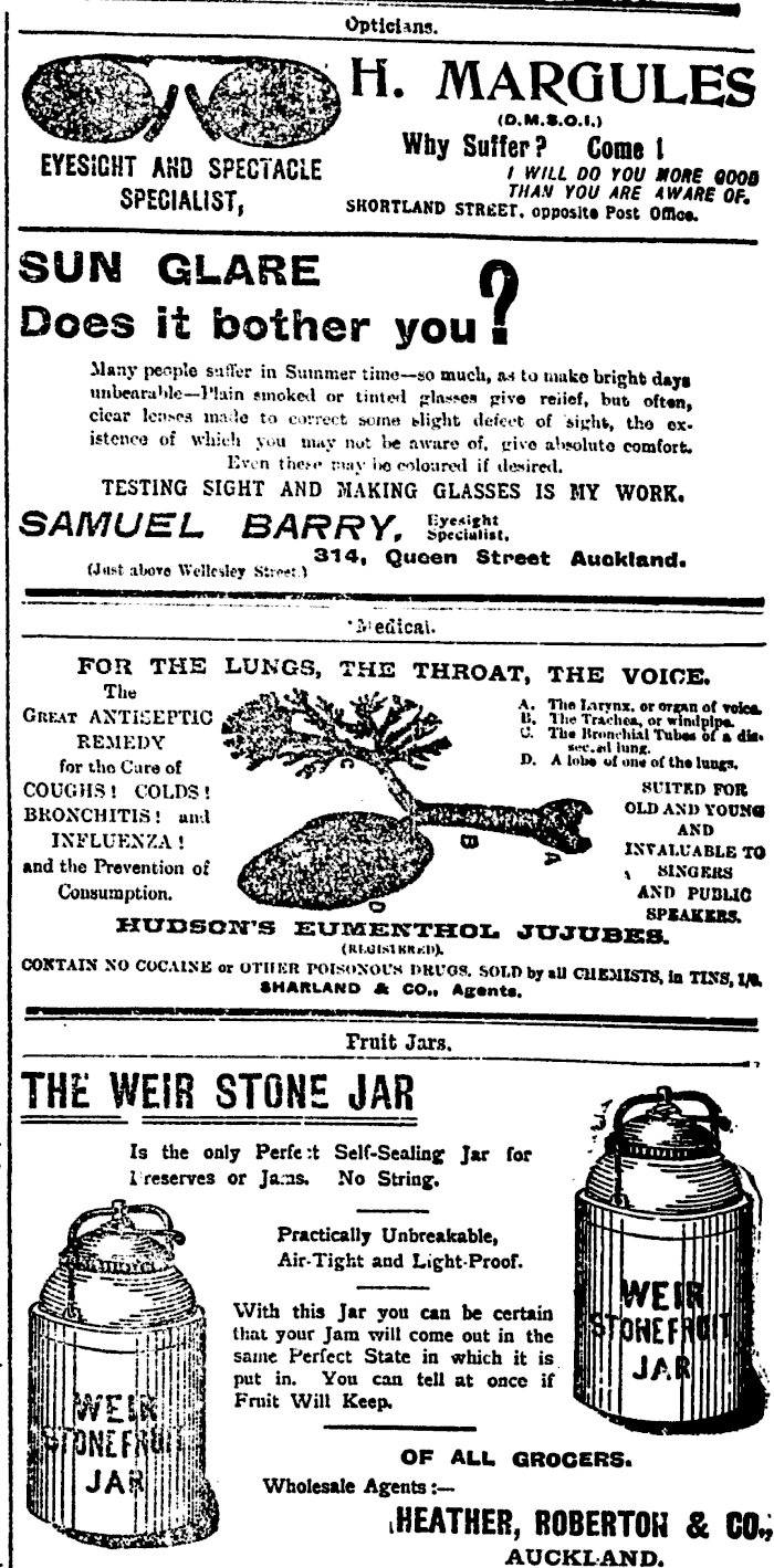 Papers Past Newspapers New Zealand Herald 6 January 1904 Page 3 Advertisements Column 6