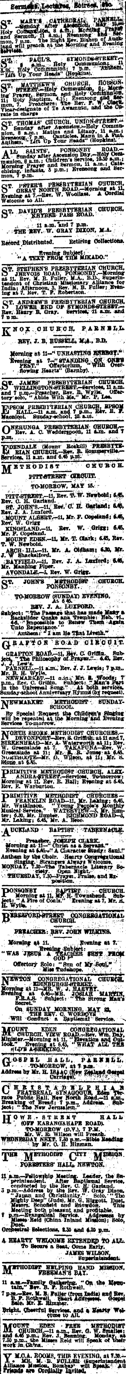 Papers Past Newspapers New Zealand Herald 14 May 1904 Page 2 Advertisements Column 7