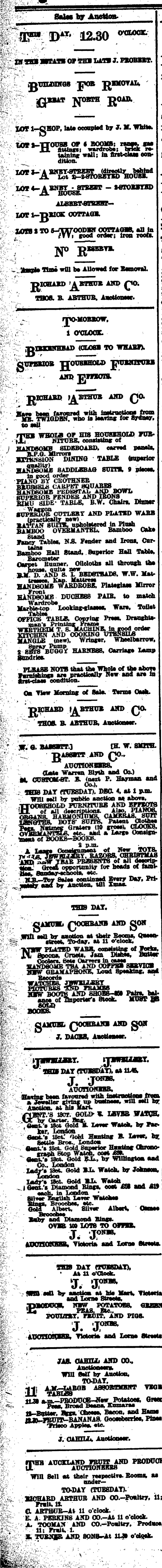 Papers Past Newspapers New Zealand Herald 4 December 1906 Page 8 Advertisements Column 1