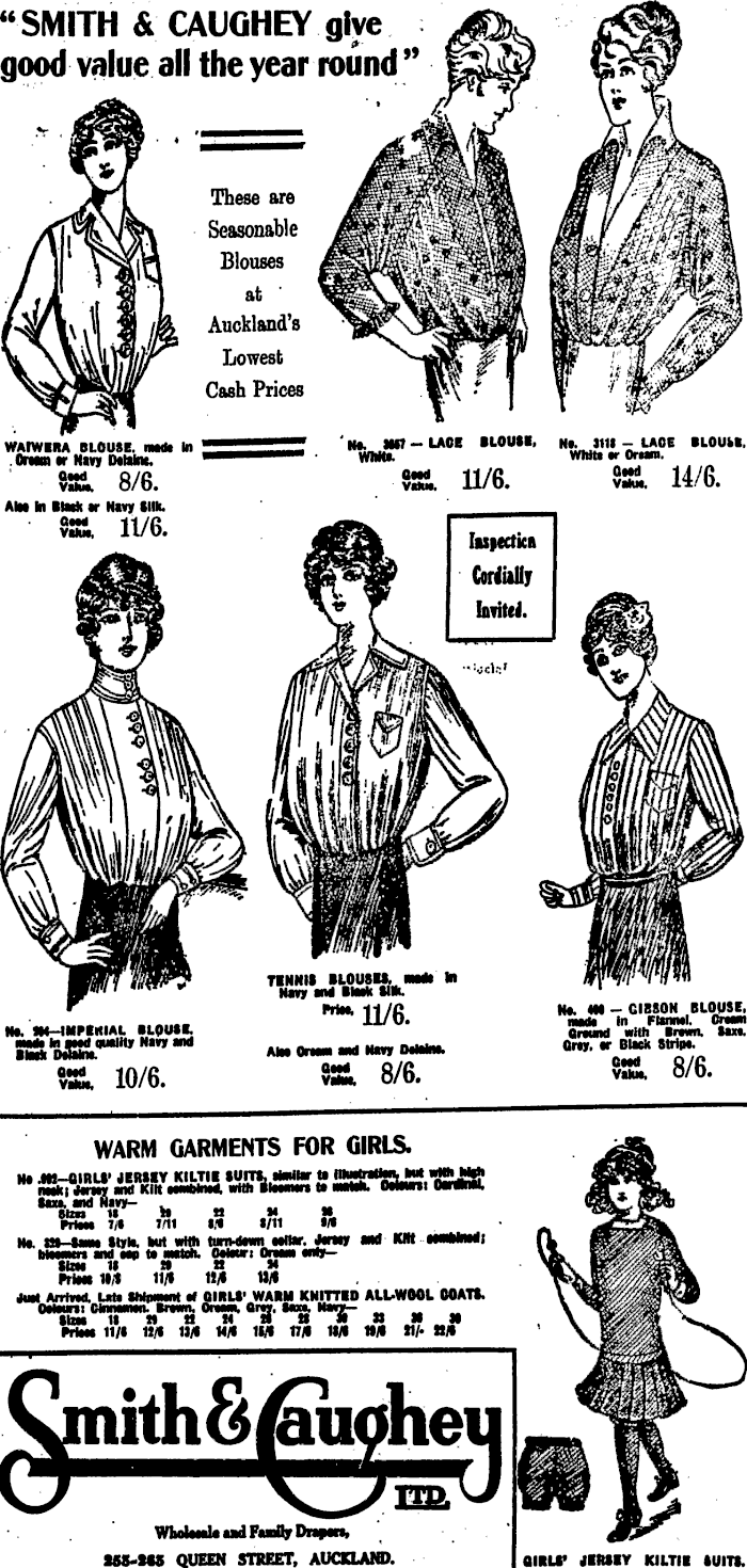 Papers Past Newspapers New Zealand Herald 22 June 1915 Page 10 Advertisements Column 6