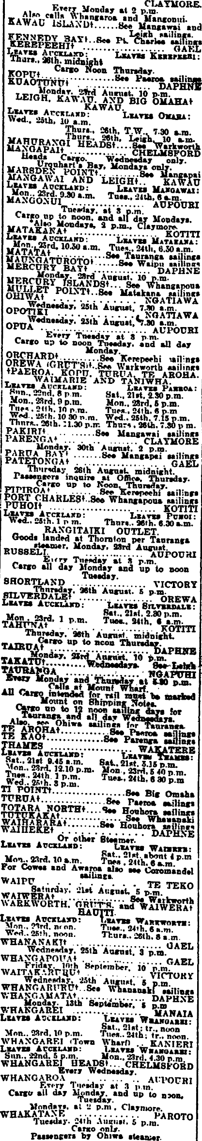 Papers Past Newspapers New Zealand Herald 21 August 1915 Page 1 Advertisements Column 4