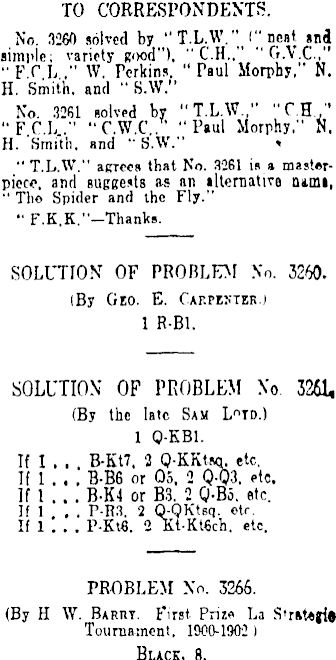 Papers Past Newspapers New Zealand Herald 23 September 1916 Chess