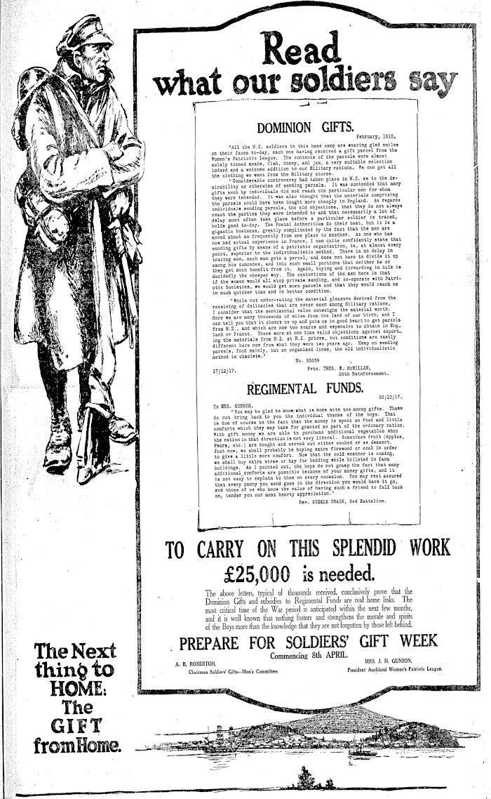 Papers Past Newspapers New Zealand Herald 23 March 1918 Page 13 Advertisements Column 1