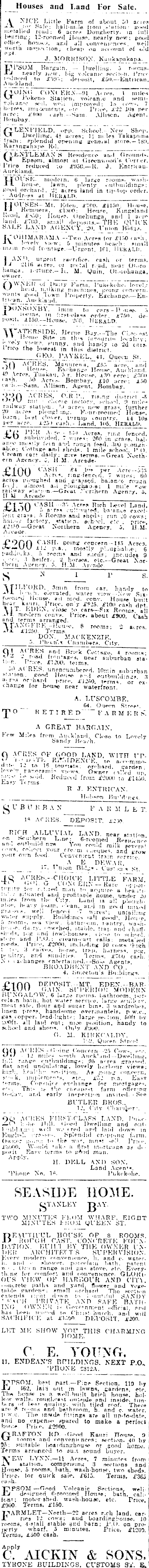 Papers Past Newspapers New Zealand Herald 1 June 1918 Page 3 Advertisements Column 4