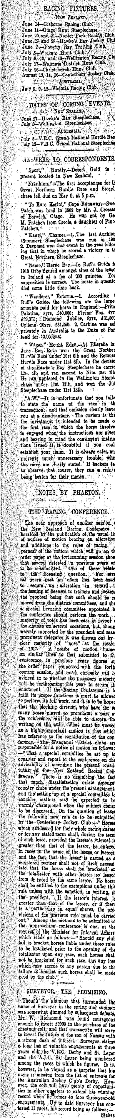 Papers Past Newspapers New Zealand Herald 14 June 1919 Sporting