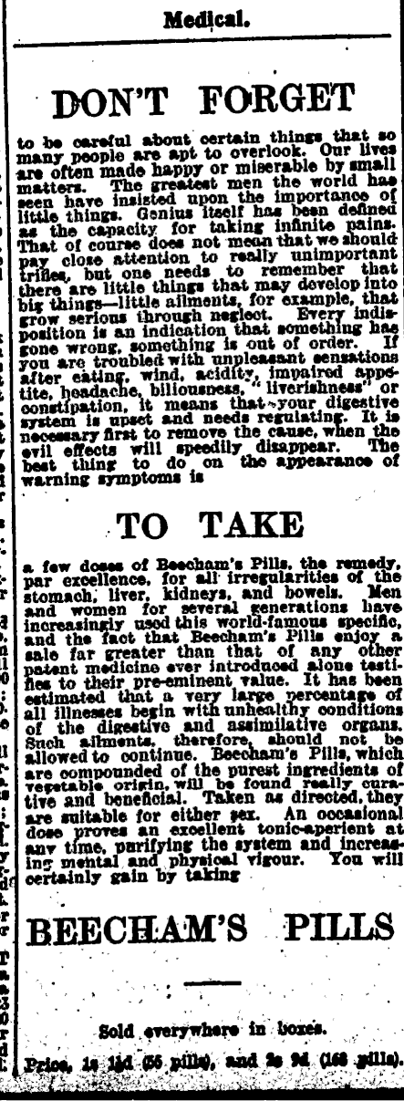 Papers Past Newspapers New Zealand Herald 5 June 1913 Page 4 Advertisements Column 3