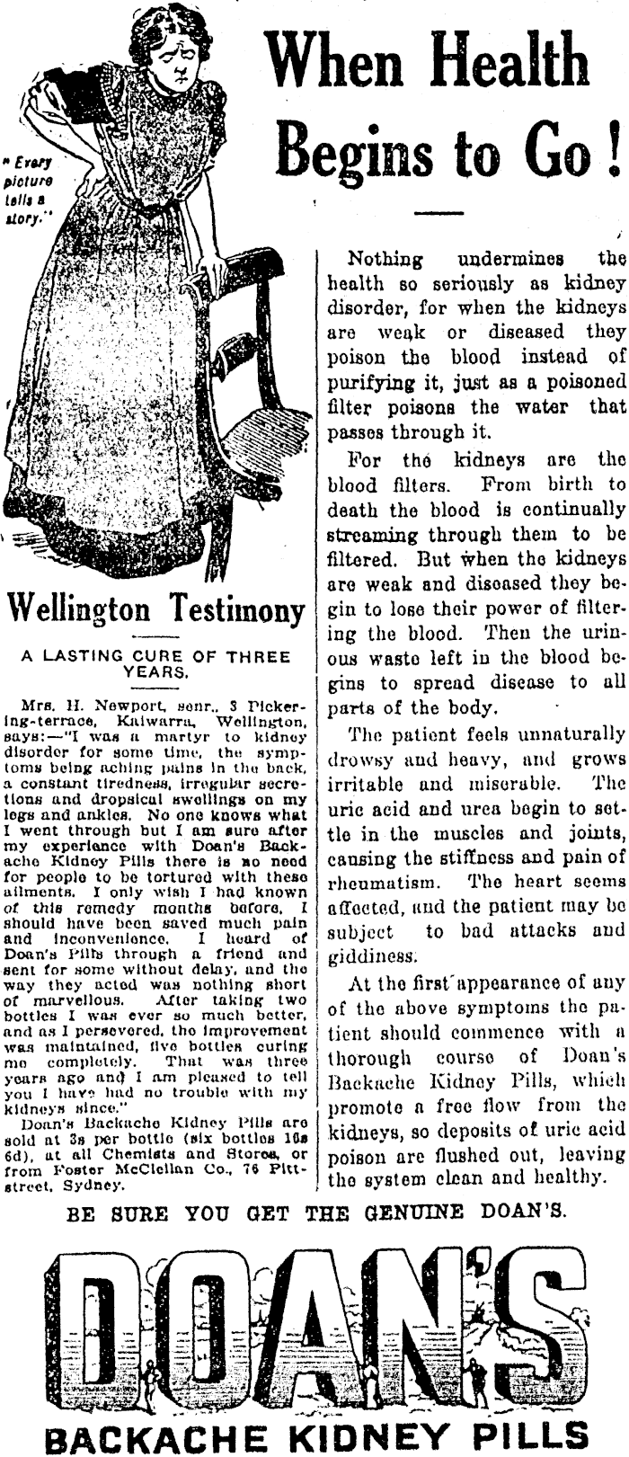 Papers Past Newspapers Nz Truth 28 October 1916 Page 11 Advertisements Column 2