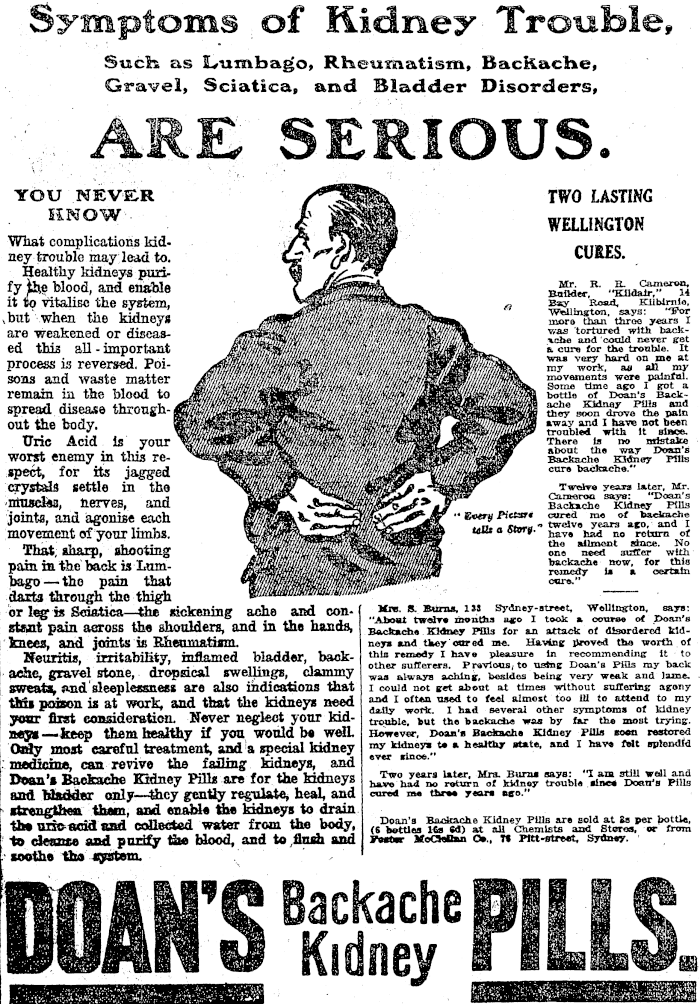 Papers Past Newspapers Nz Truth 5 July 1919 Page 3 Advertisements Column 1