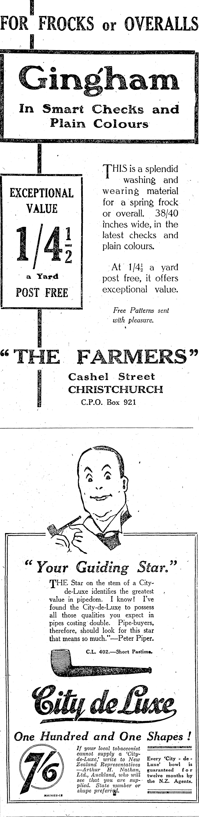 Papers Past Newspapers Nz Truth 15 August 1925 Page 4 Advertisements Column 2