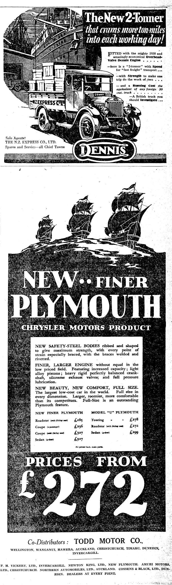 Papers Past Newspapers Nz Truth 9 October 1930 Page 8 Advertisements Column 3