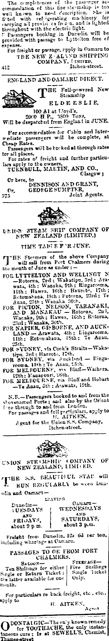 Papers Past Newspapers Oamaru Mail 18 June 14 Page 1 Advertisements Column 1