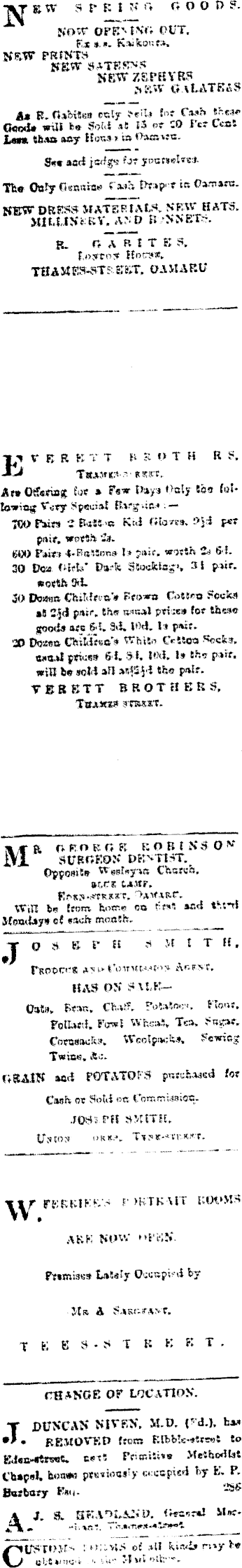 Papers Past Newspapers Oamaru Mail 28 September 15 Page 2 Advertisements Column 1