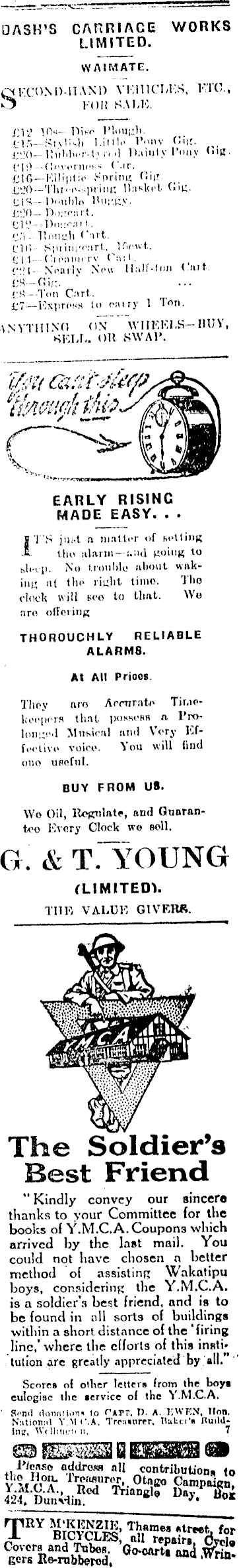 Papers Past Newspapers Oamaru Mail 24 June 1918 Page 5 Advertisements Column 3