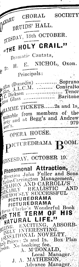 Papers Past Newspapers Oamaru Mail 18 October 1910 Page 5 Advertisements Column 1