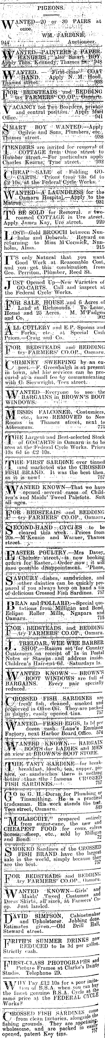 Papers Past Newspapers Oamaru Mail 28 March 1911 Page 4 Advertisements Column 6