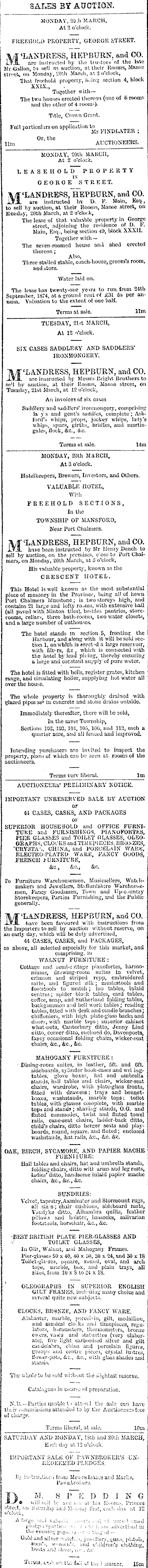 Papers Past Newspapers Otago Daily Times 15 March 1876 Page 8 Advertisements Column 2