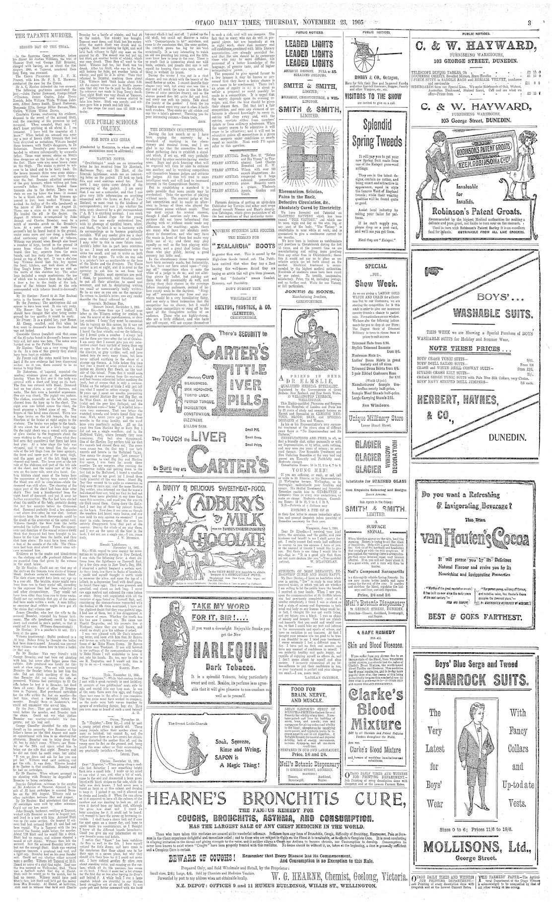 Papers Past Newspapers Otago Daily Times 23 November 1905 Page 3