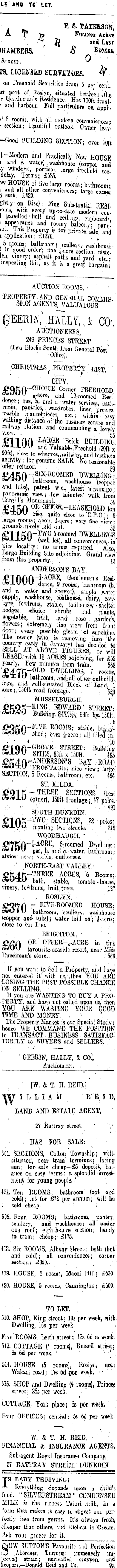 Papers Past Newspapers Otago Daily Times 17 December 1908 Page 12 Advertisements Column 5