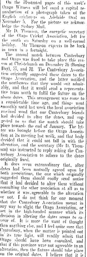 Papers Past Newspapers Otago Daily Times 4 December 1901 Cricket