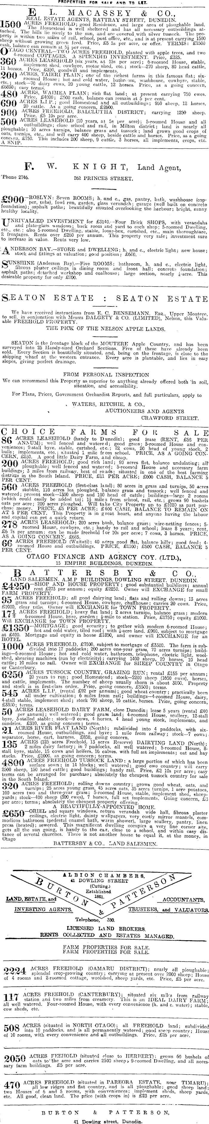 Papers Past Newspapers Otago Daily Times 28 July 1915 Page 10 Advertisements Column 3